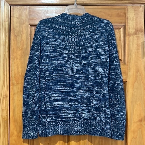 PINK Rose Cardigan Women's Size Medium Blue V Neck - Picture 3 of 3